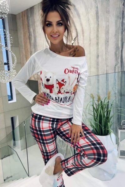 Piżama Lola Bianka piżamka świąteczna