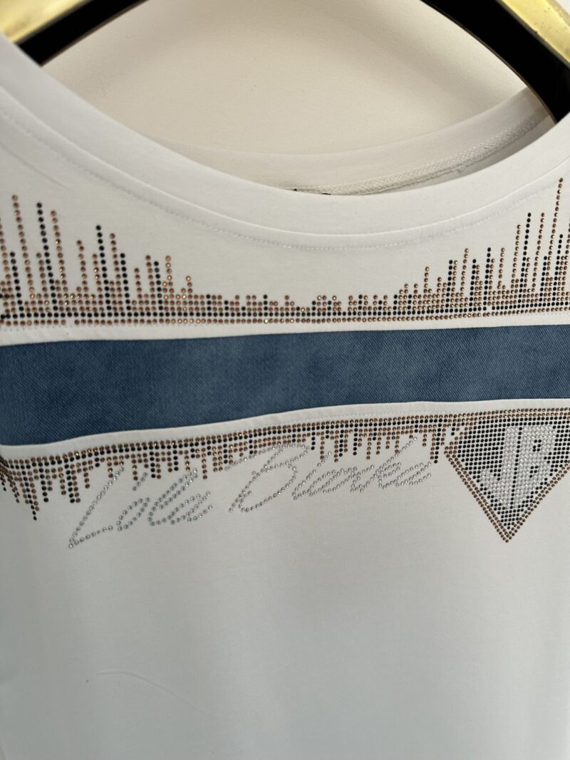 Bluzka Lola Bianka tshirt biały z krótkim rękawem - obrazek 7