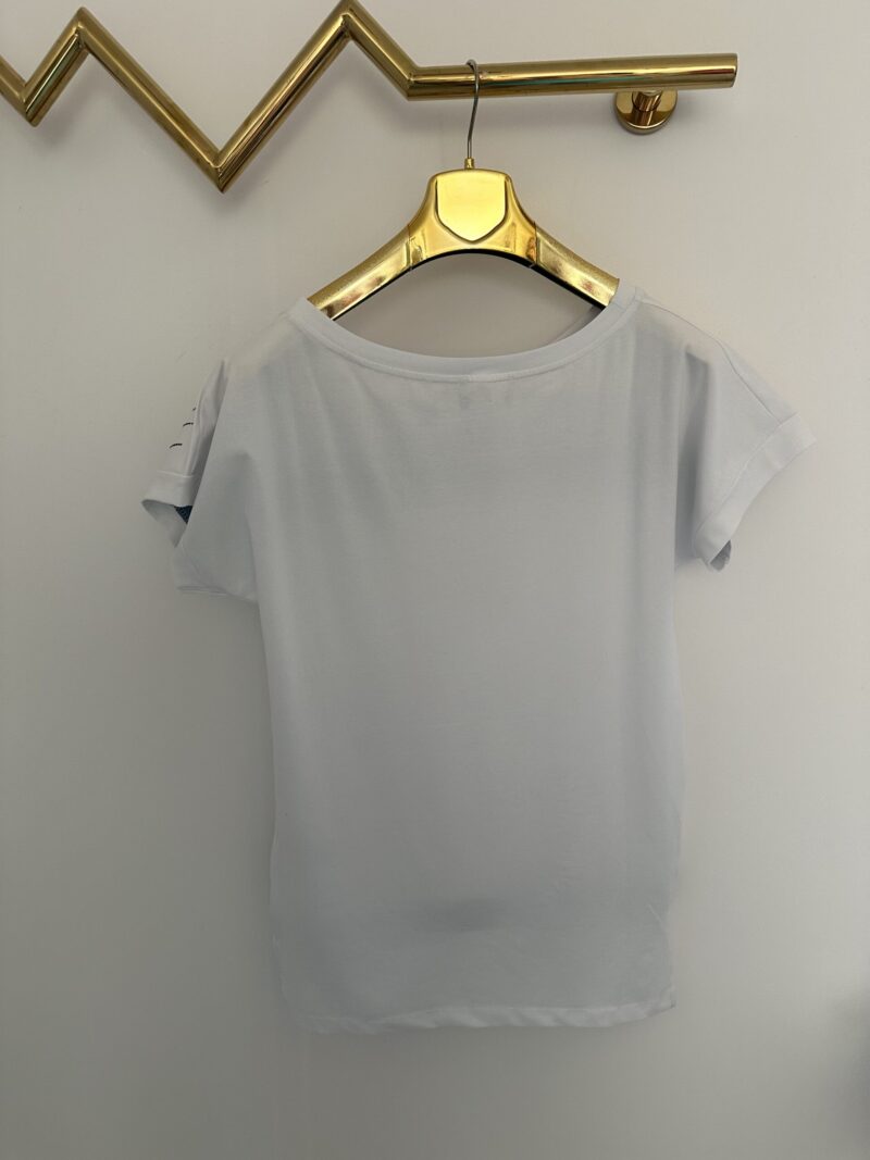 Bluzka Lola Bianka tshirt biały z krótkim rękawem - obrazek 9