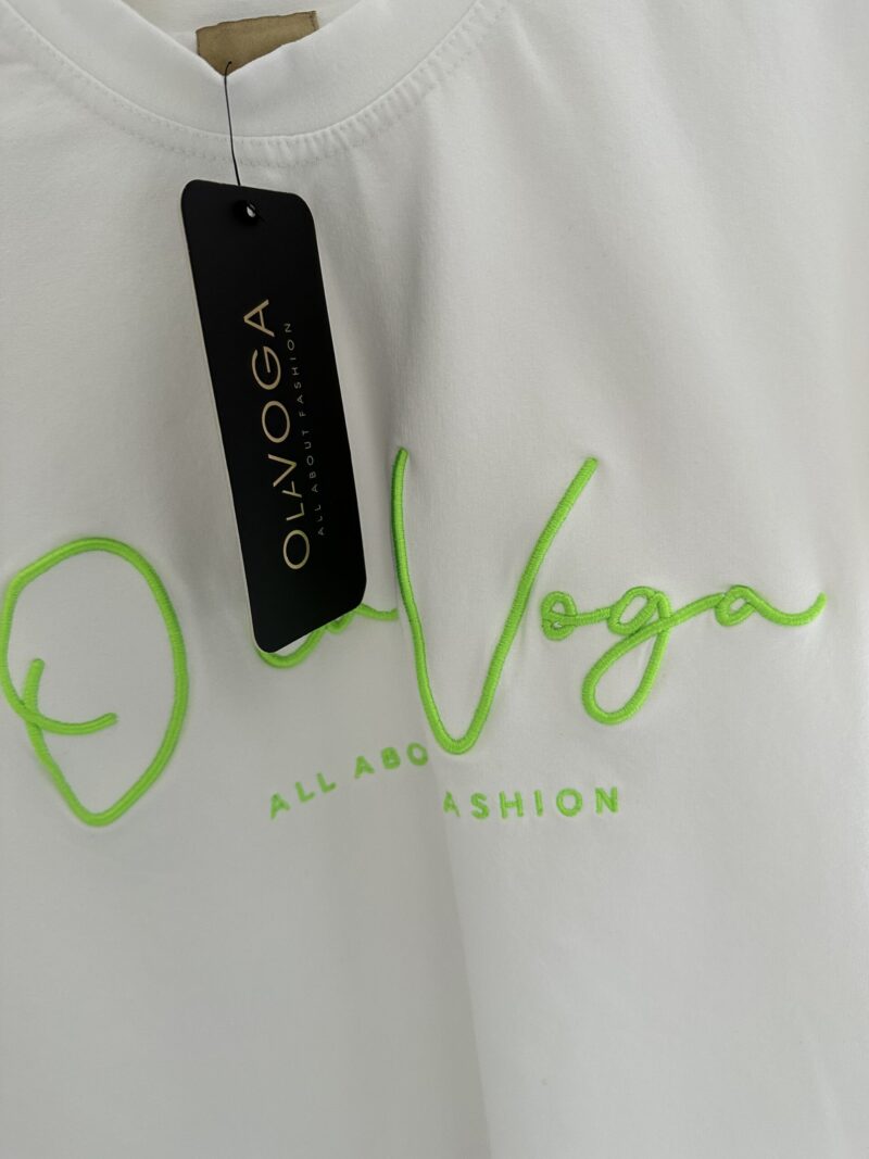 Bluzka O La Voga tshirt biały - obrazek 7