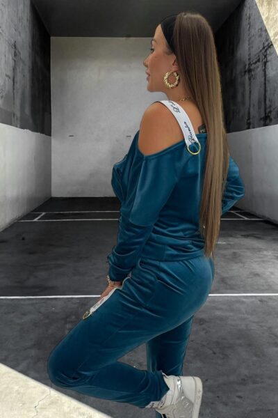 Dres Lola Bianka dres welurowy damski