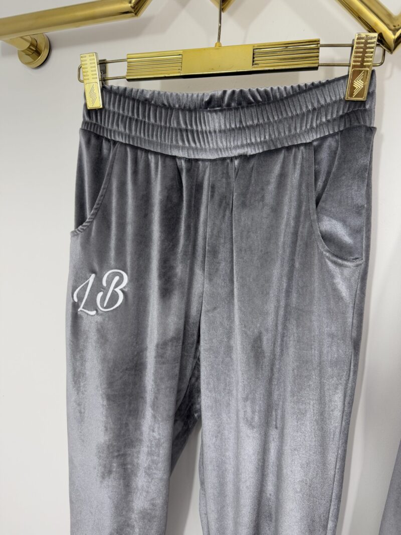 Dres Lola Bianka dres welurowy szary - obrazek 6