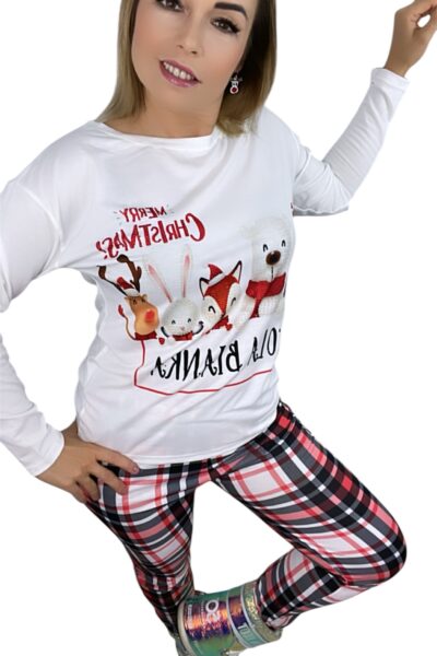 Piżama Lola Bianka piżamka świąteczna