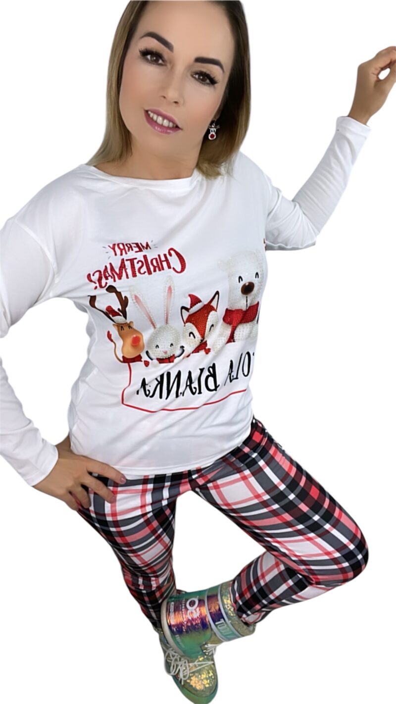 Piżama Lola Bianka piżamka świąteczna