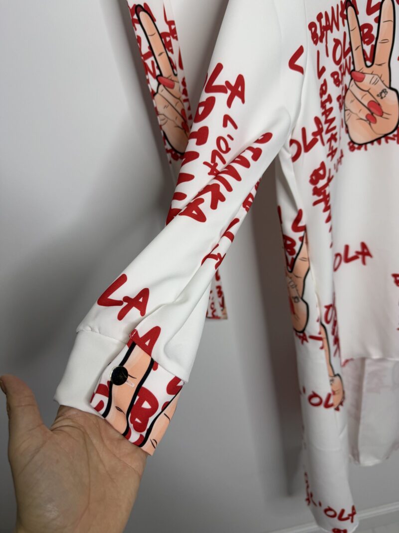 Sukienka Lola Bianka tunika luźna oversize - obrazek 3