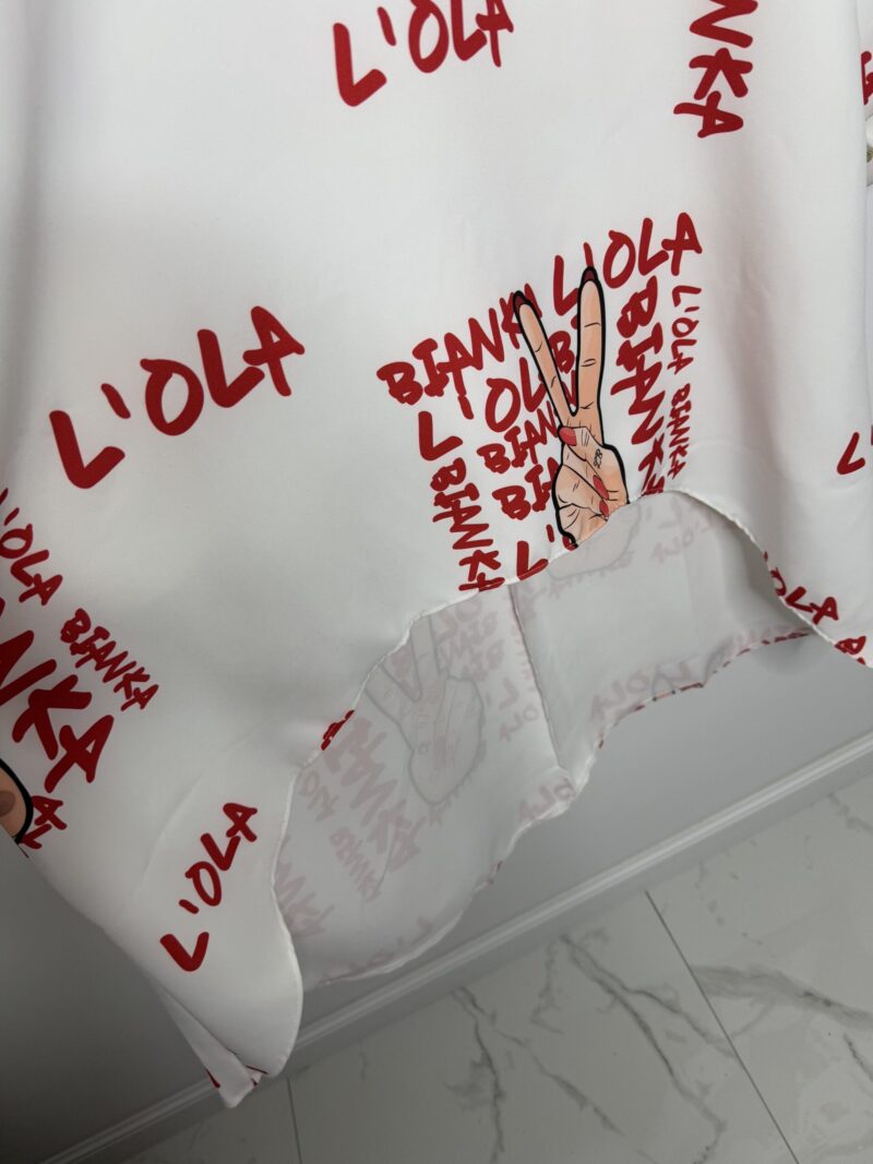 Sukienka Lola Bianka tunika luźna oversize - obrazek 5