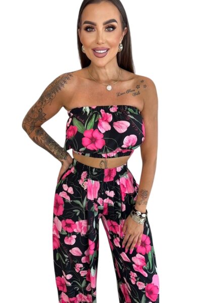 Komplet Lola Bianka letni top spodnie