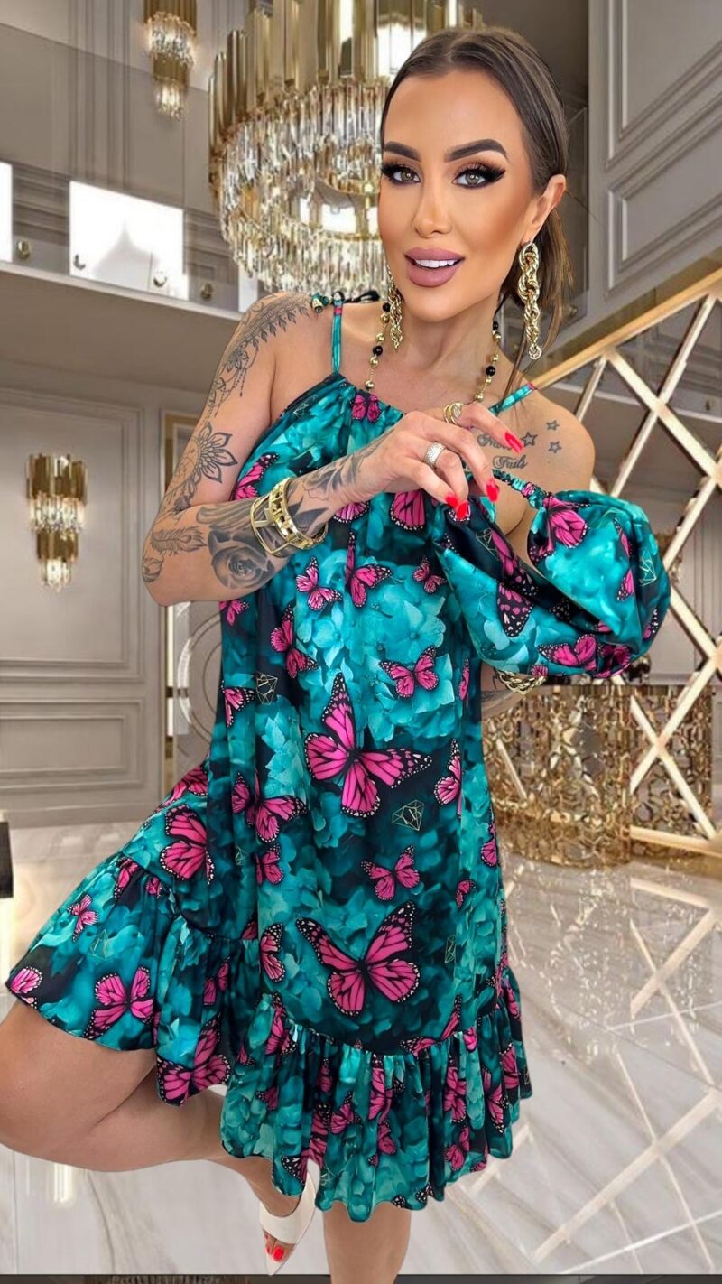 Sukienka Lola Bianka sukienka letnia na ramiączkach - obrazek 4
