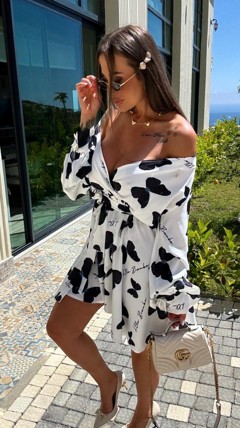 Sukienka Lola Bianka wizytowa elegancka oversize - obrazek 3