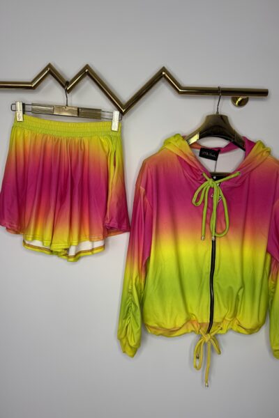 Komplet welurowy Lola Bianka dres ombre