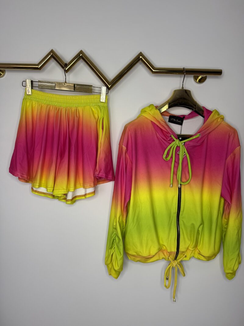 Komplet welurowy Lola Bianka dres ombre - obrazek 2
