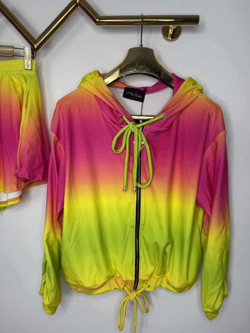 Komplet welurowy Lola Bianka dres ombre - obrazek 3