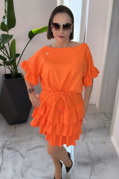 Sukienka Lola Bianka letnia oversize neon
