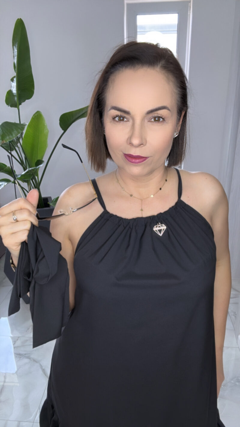 Sukienka Lola Bianka letnia czarna - obrazek 4