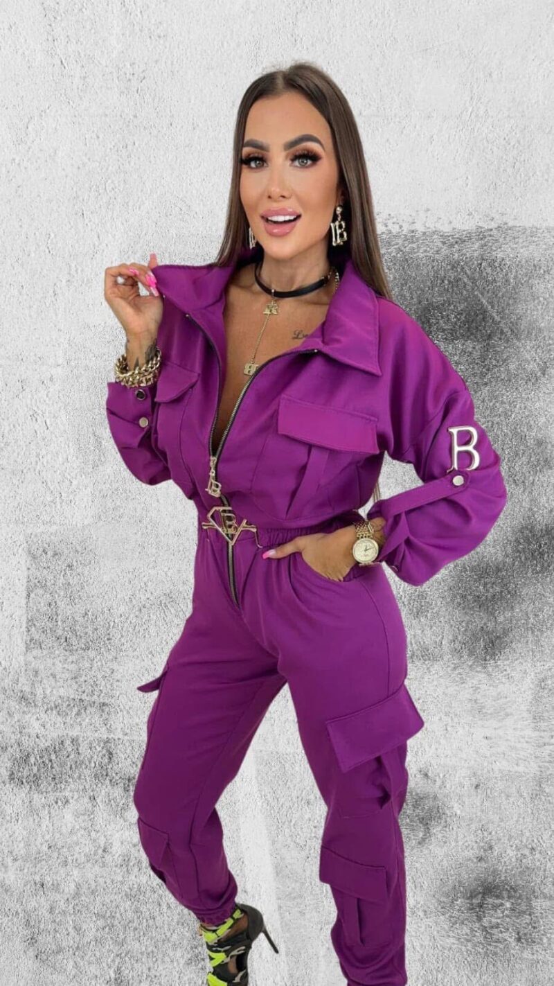 Kombinezon Lola Bianka fioletowy oversize - obrazek 2