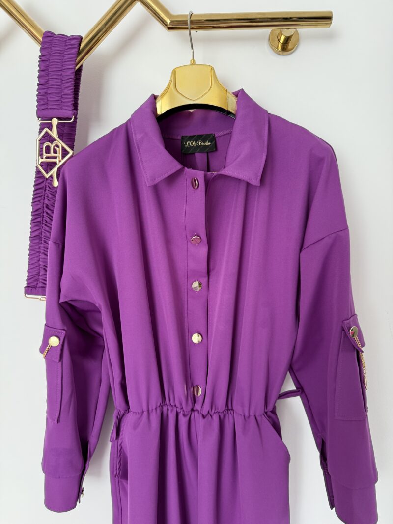 Kombinezon Lola Bianka fioletowy oversize - obrazek 4