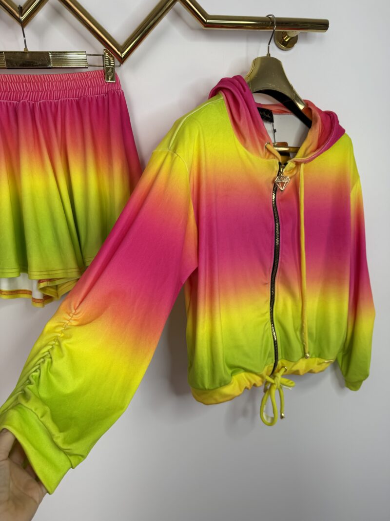 Dres Lola Bianka komplet welurowy ombre - obrazek 6