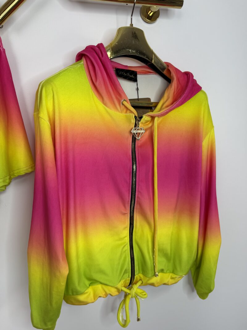 Dres Lola Bianka komplet welurowy ombre - obrazek 7