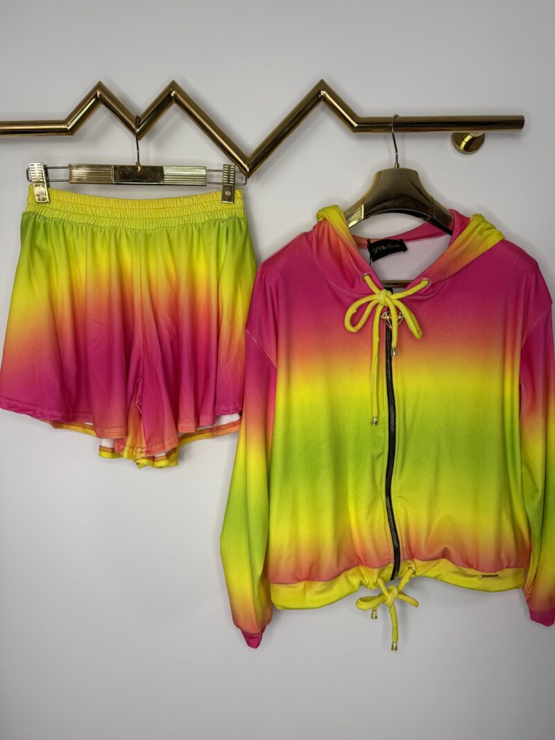 Komplet welurowy Lola Bianka dres welurowy ombre - obrazek 4