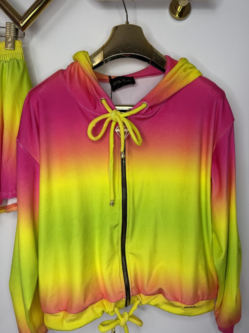 Komplet welurowy Lola Bianka dres welurowy ombre - obrazek 5