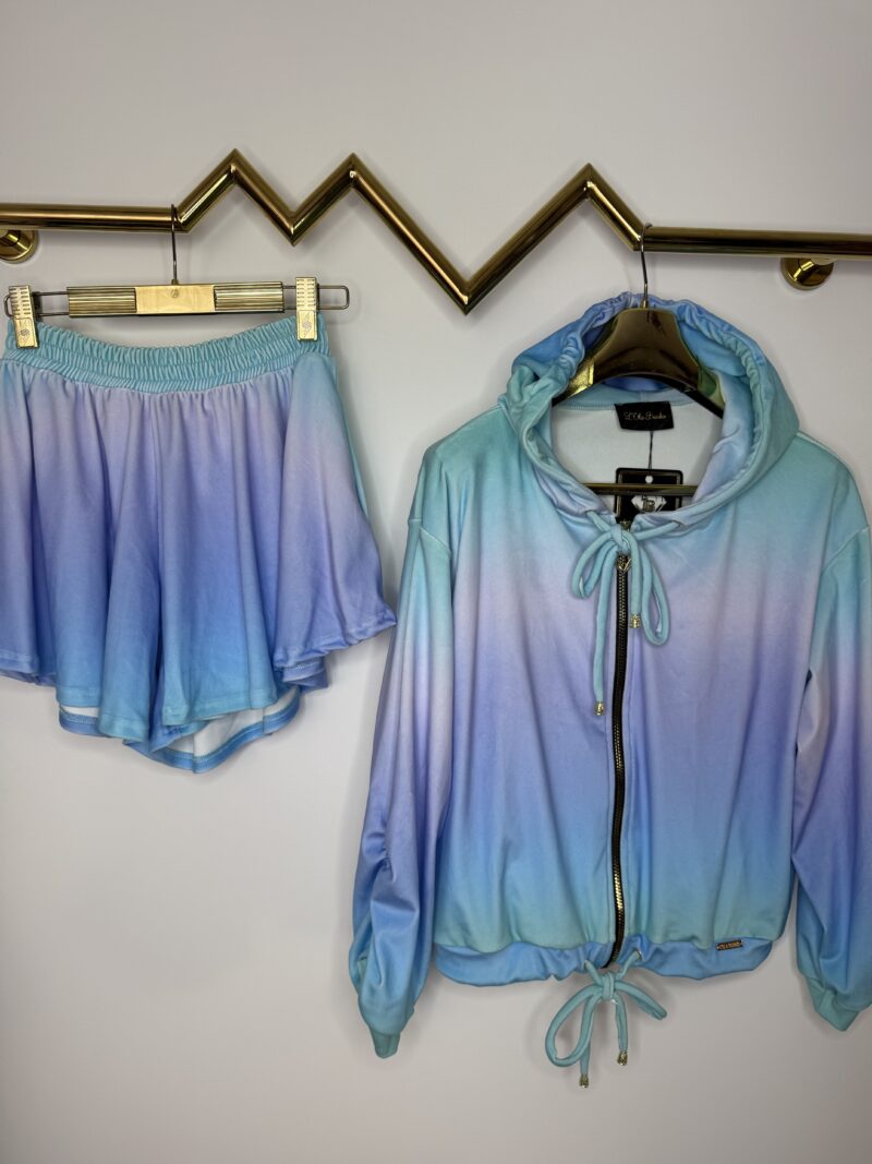 Komplet welurowy Lola Bianka dres welurowy ombre - obrazek 4