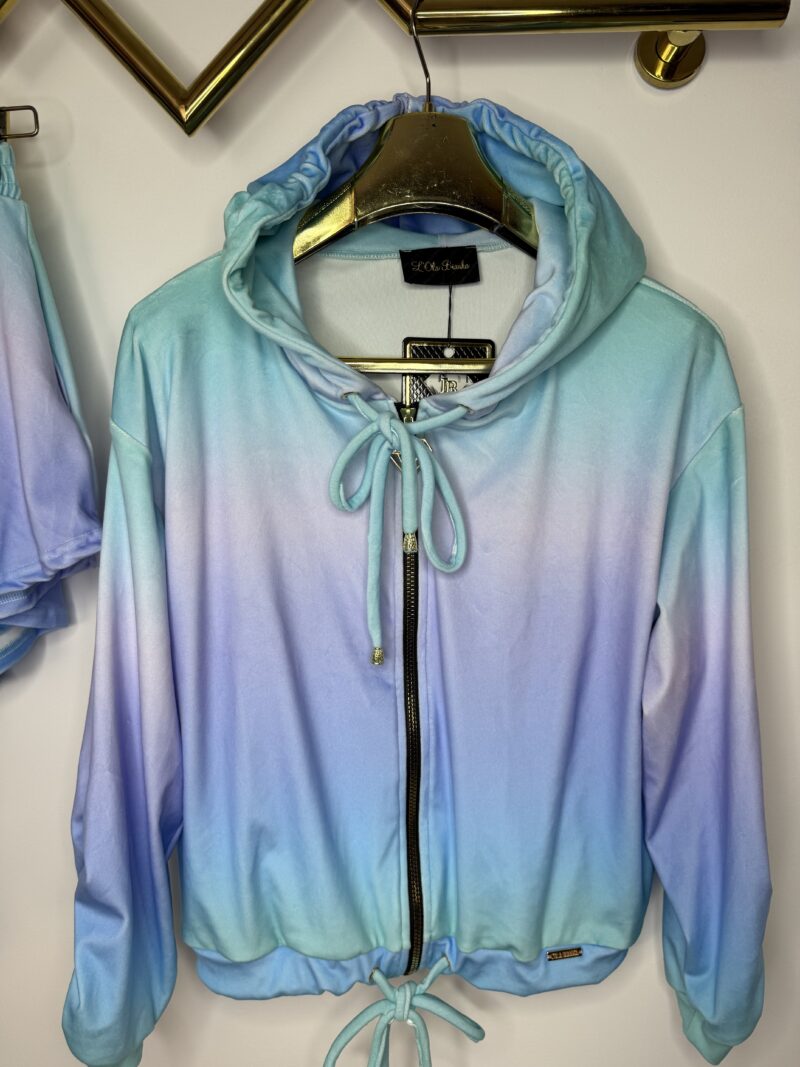 Komplet welurowy Lola Bianka dres welurowy ombre - obrazek 5