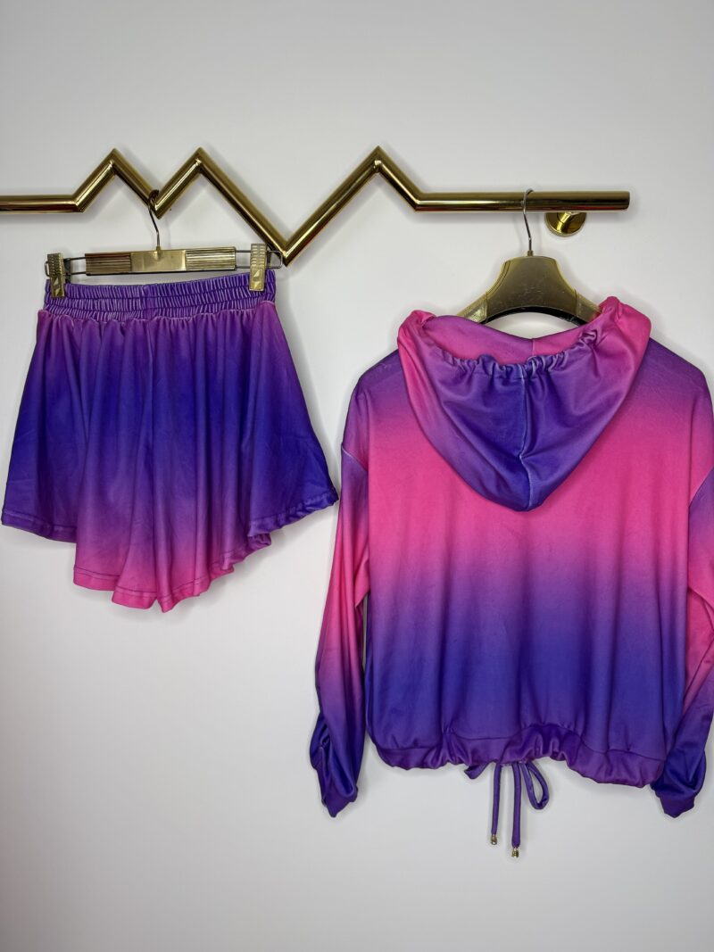 Komplet welurowy Lola Bianka dres letni ombre - obrazek 7