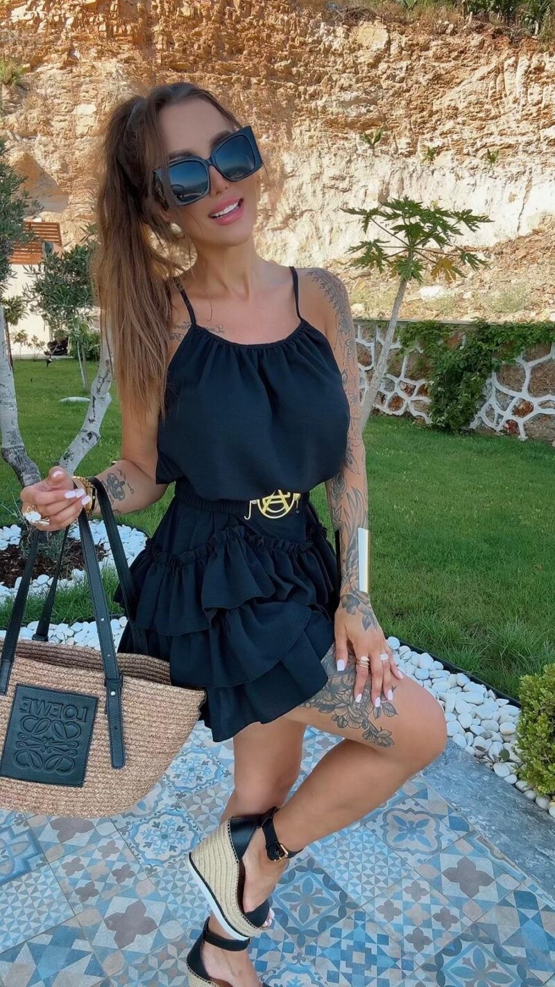 Sukienka Lola Bianka sukienka letnia czarna - obrazek 3