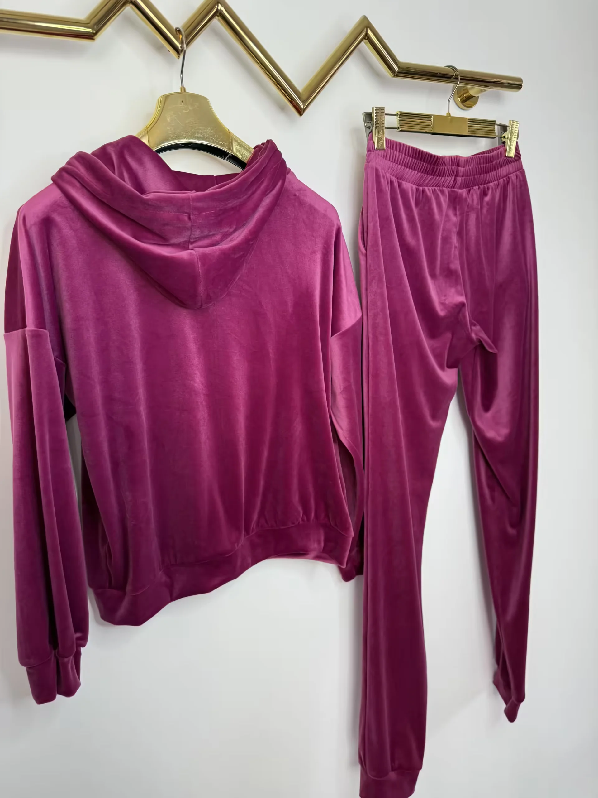 Dres Lola Bianka welurowy różowy SALE - obrazek 10