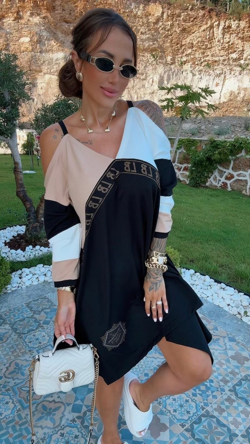 Sukienka Lola Bianka oversize tunika - obrazek 3