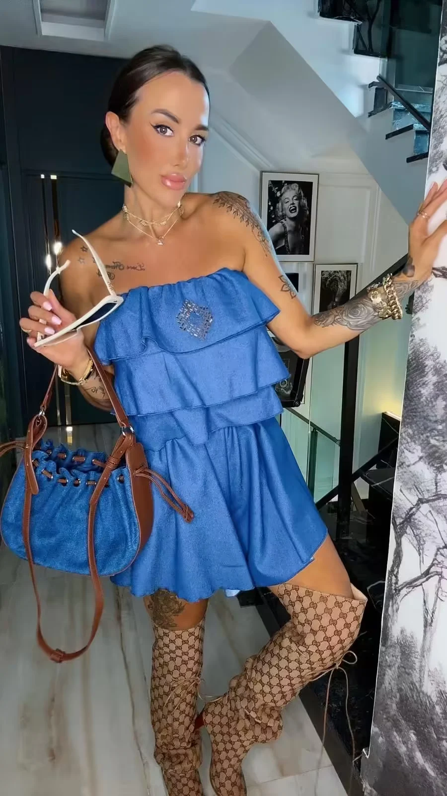 Kombinezon Lola Bianka dżinsowy SALE - obrazek 2