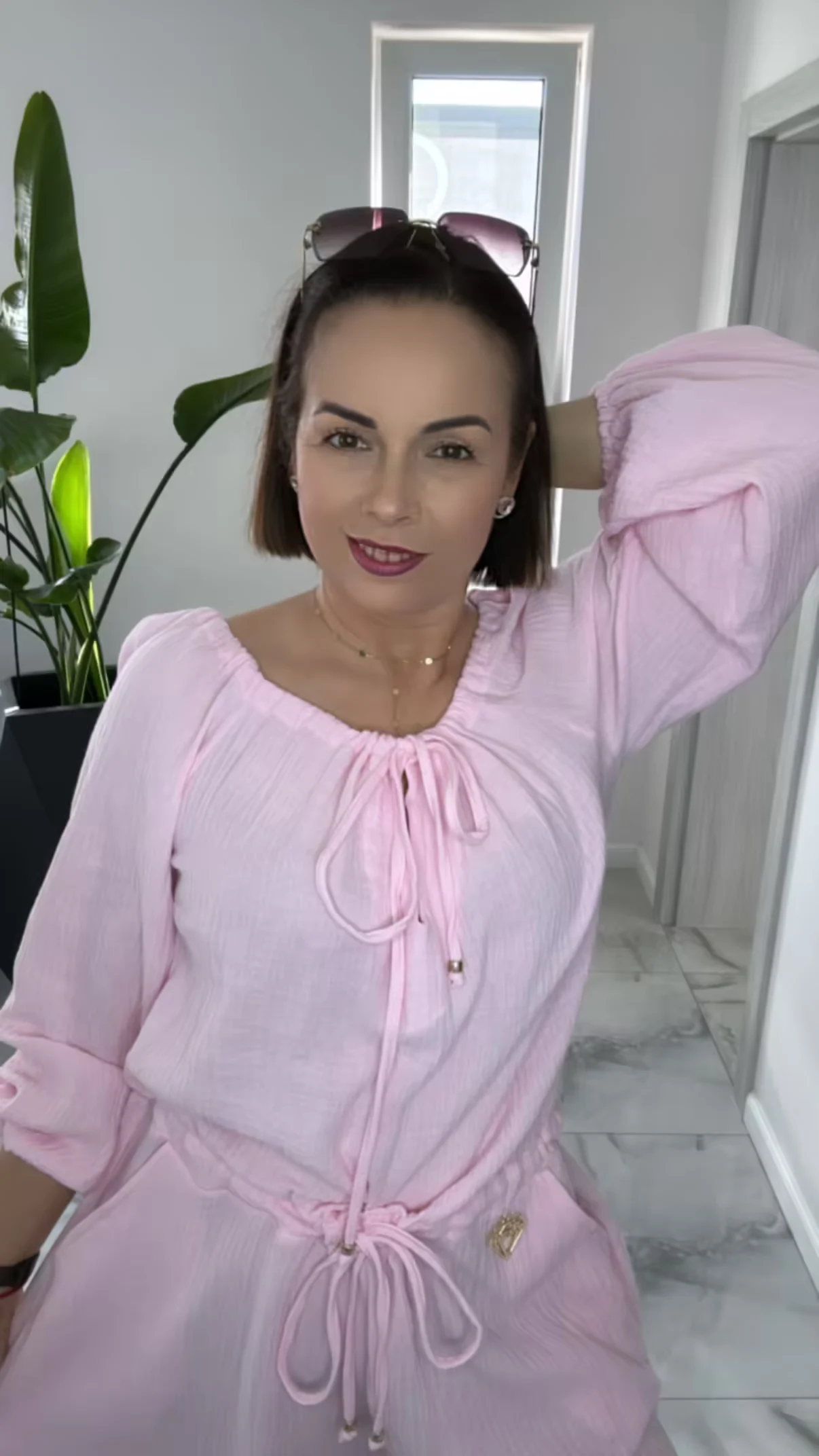 Kombinezon Lola Bianka letni różowy