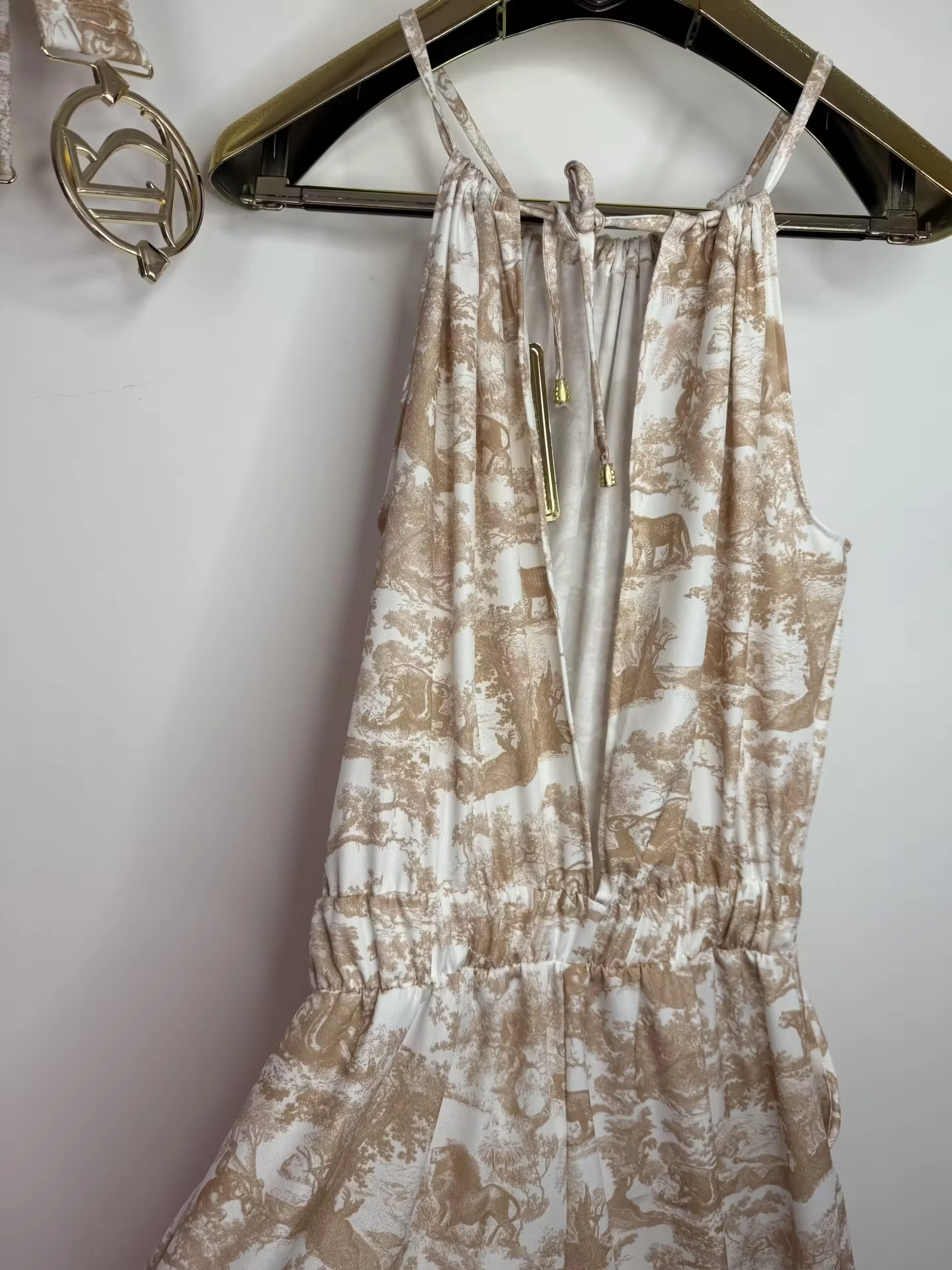 Kombinezon Lola Bianka letni długi beżowy - obrazek 8