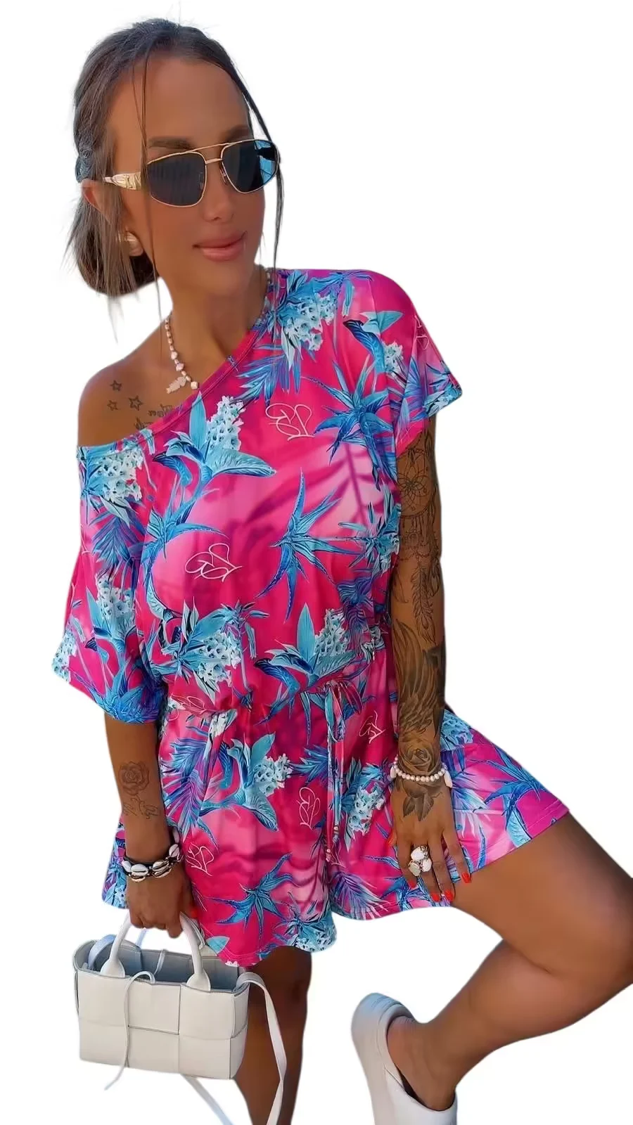 Kombinezon Lola Bianka letni w kwiaty