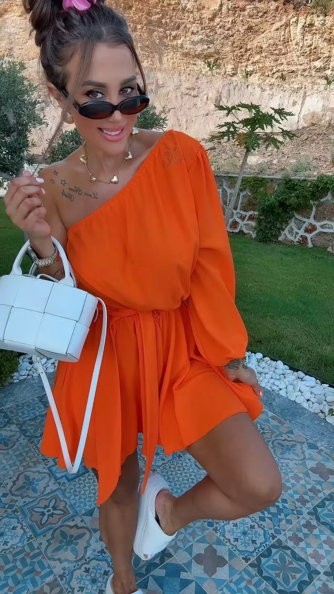 Kombinezon Lola Bianka pomarańczowy - obrazek 2