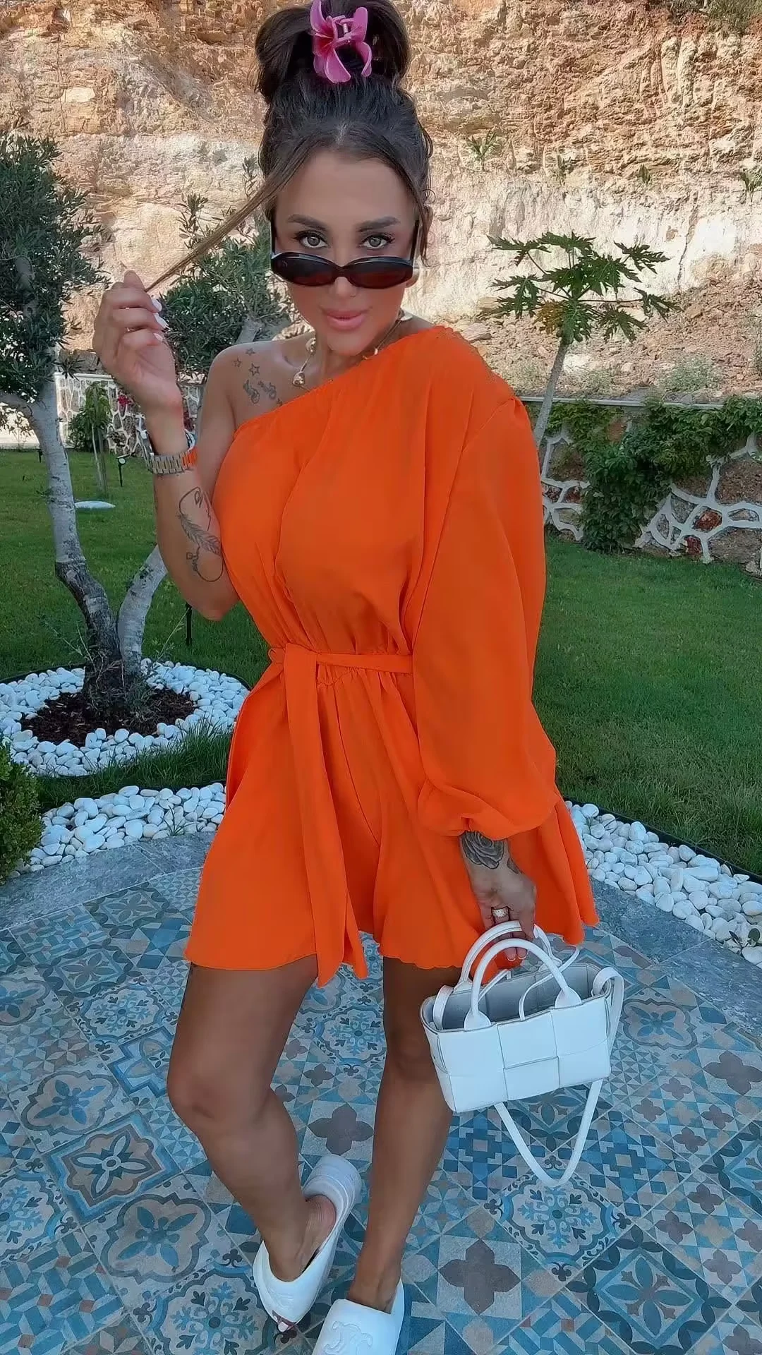 Kombinezon Lola Bianka pomarańczowy - obrazek 3