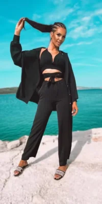 Komplet letni La Mai koszula spodnie top *SALE*