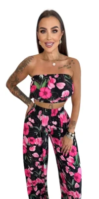 Komplet Lola Bianka letni top spodnie