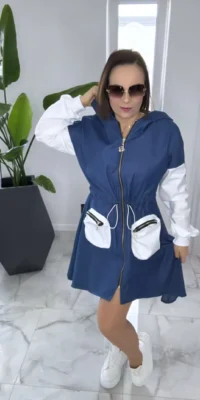 Płaszczyk dżinsowy LoLa Bianka parka sukienka