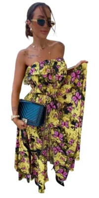 Sukienka Lola Bianka długa letnia hiszpanka