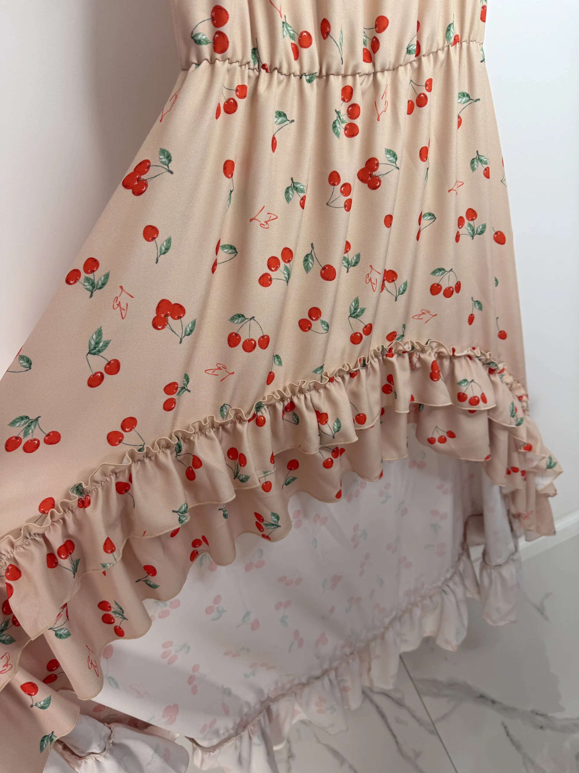 Sukienka Lola Bianka hiszpanka beżowa SALE - obrazek 4