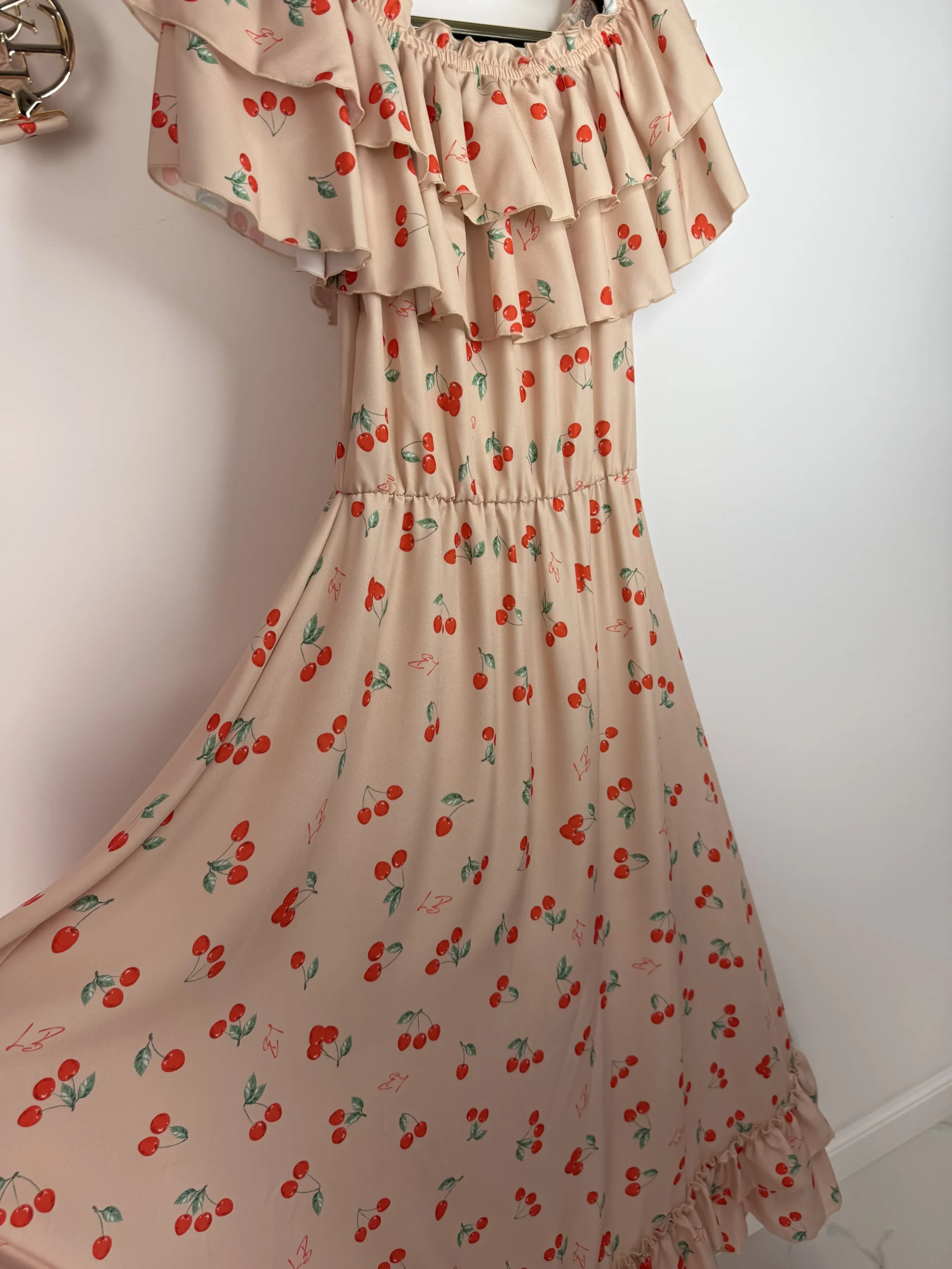 Sukienka Lola Bianka hiszpanka beżowa SALE - obrazek 5