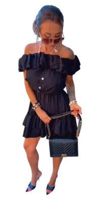 Sukienka Lola Bianka czarna elegancka