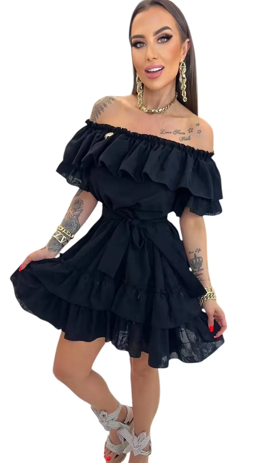 Sukienka Lola Bianka hiszpanka czarna *SALE*