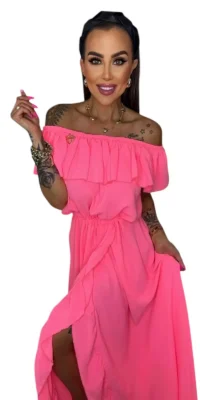 Sukienka Lola Bianka sukienka długa letnia hiszpanka