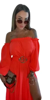 Sukienka Lola Bianka długa letnia sukienka