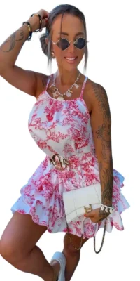 Sukienka Lola Bianka letnia na ramiączkach