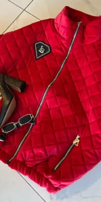 kamizelka czerwona lola bianka