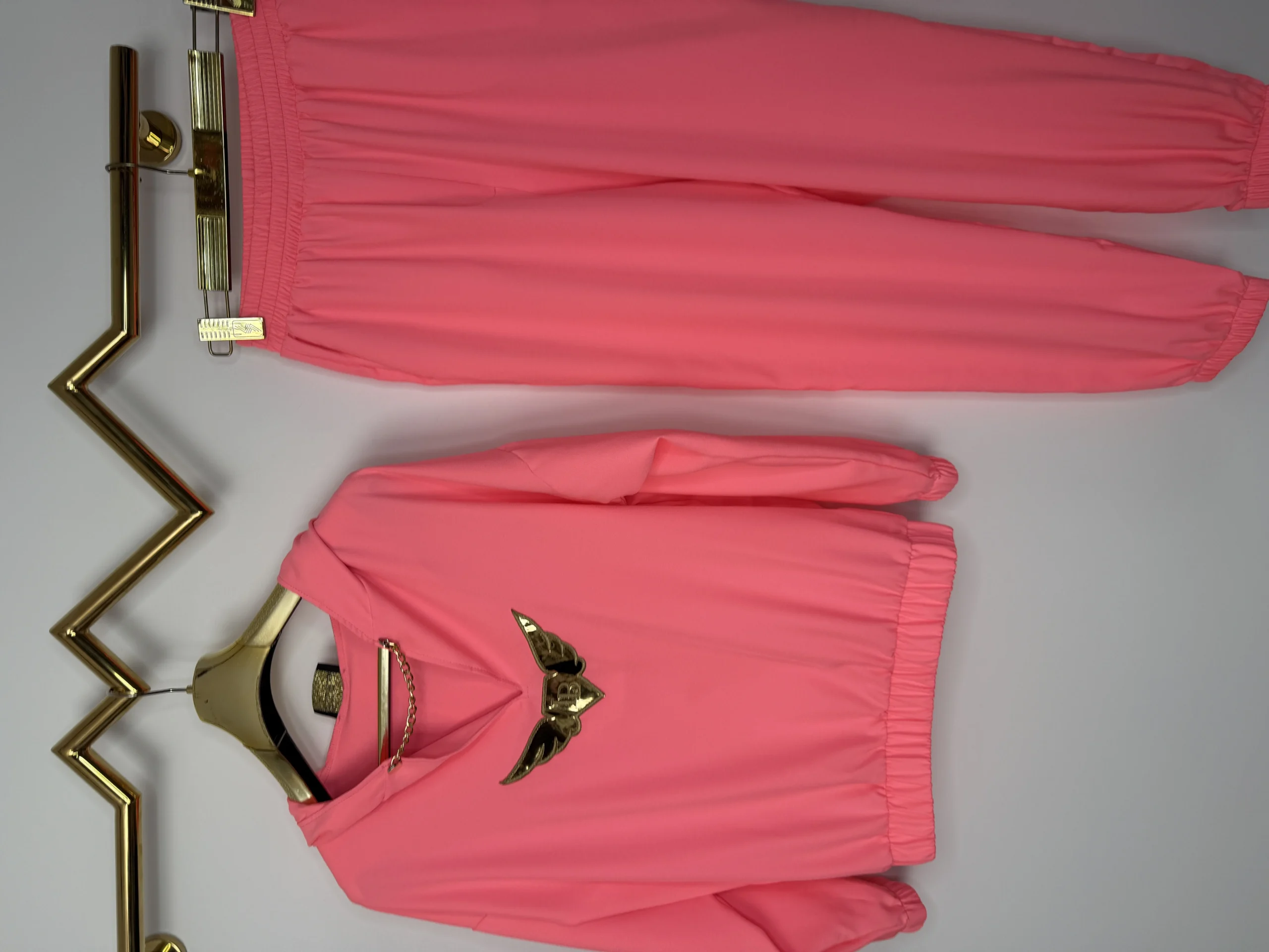 Dres Lola Bianka komplet elegancki koral - obrazek 4