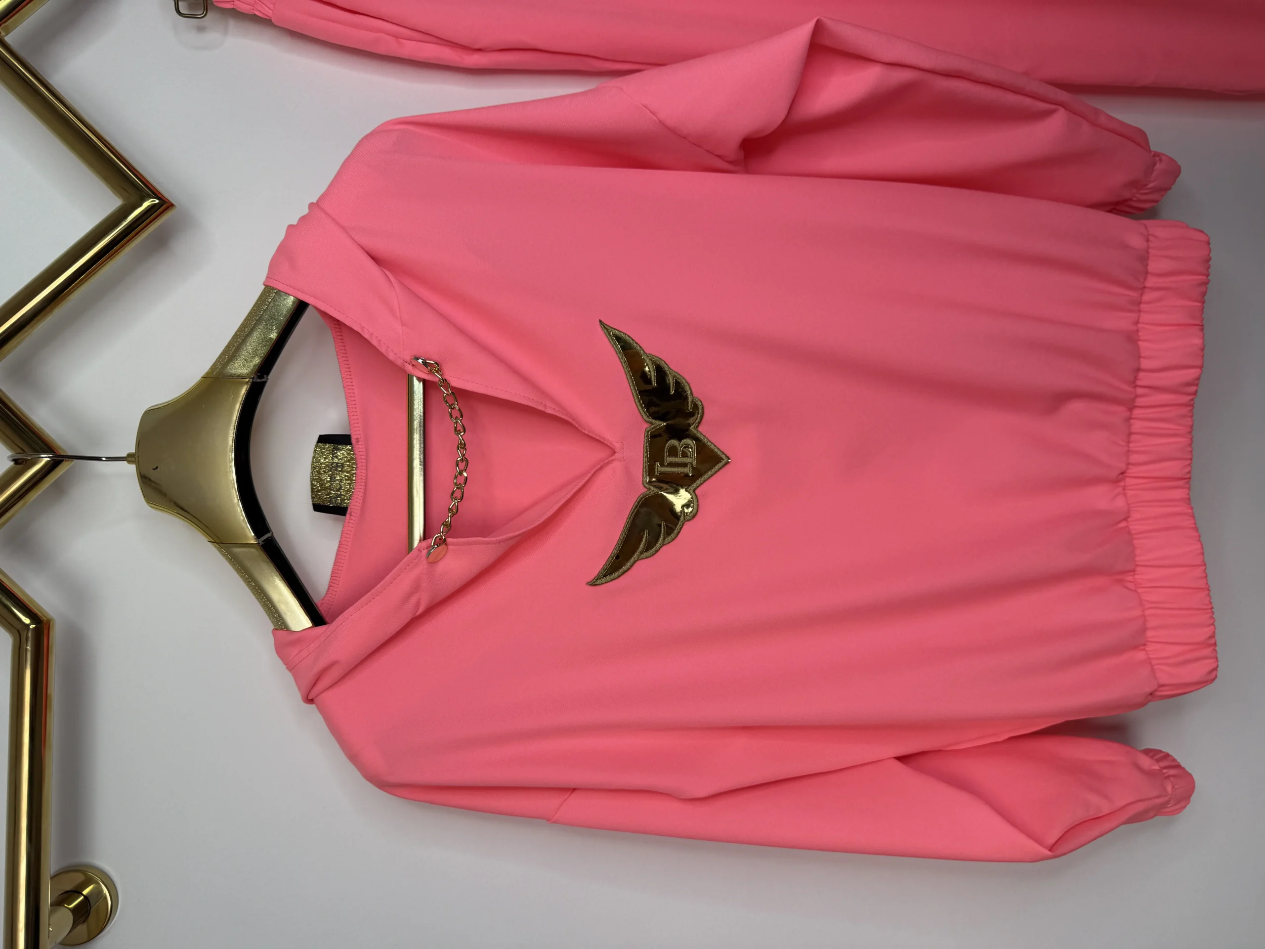 Dres Lola Bianka komplet elegancki koral - obrazek 5